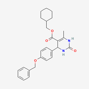 Cyclohexylmethyl 4-[4-(benzyloxy)phenyl]-6-methyl-2-oxo-1,2,3,4-tetrahydropyrimidine-5-carboxylate