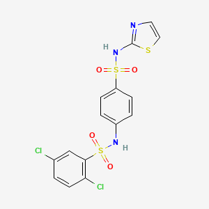 2,5-DICHLORO-N-{4-[(1,3-THIAZOL-2-YL)SULFAMOYL]PHENYL}BENZENE-1-SULFONAMIDE