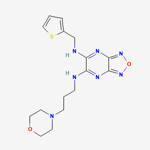 N-[3-(4-morpholinyl)propyl]-N'-(2-thienylmethyl)[1,2,5]oxadiazolo[3,4-b]pyrazine-5,6-diamine