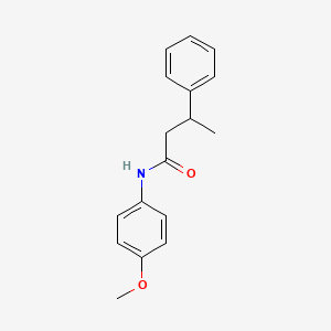 molecular formula C17H19NO2 B4915311 N-(4-甲氧基苯基)-3-苯基丁酰胺 