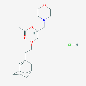 molecular formula C21H36ClNO4 B4915347 [1-[2-(1-Adamantyl)ethoxy]-3-morpholin-4-ylpropan-2-yl] acetate;hydrochloride 