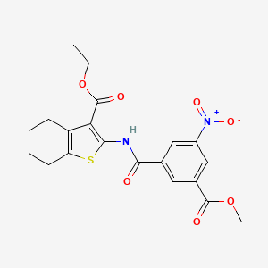 Ethyl 2-[(3-methoxycarbonyl-5-nitrobenzoyl)amino]-4,5,6,7-tetrahydro-1-benzothiophene-3-carboxylate