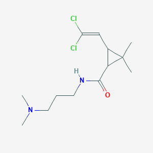 molecular formula C13H22Cl2N2O B4915398 3-(2,2-dichloroethenyl)-N-[3-(dimethylamino)propyl]-2,2-dimethylcyclopropane-1-carboxamide 