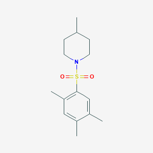 molecular formula C15H23NO2S B491540 4-Methyl-1-[(2,4,5-trimethylphenyl)sulfonyl]piperidine CAS No. 494827-06-4