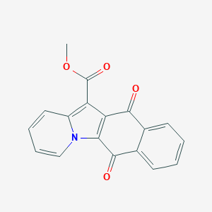 molecular formula C18H11NO4 B491543 Methyl 6,11-dioxonaphtho[2,3-b]indolizine-12-carboxylate CAS No. 98596-13-5