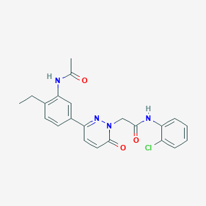 2-{3-[3-(acetylamino)-4-ethylphenyl]-6-oxopyridazin-1(6H)-yl}-N-(2-chlorophenyl)acetamide