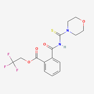 2,2,2-Trifluoroethyl 2-(morpholine-4-carbothioylcarbamoyl)benzoate