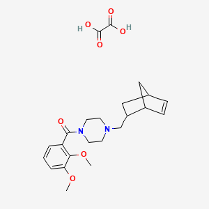 molecular formula C23H30N2O7 B4915538 1-(bicyclo[2.2.1]hept-5-en-2-ylmethyl)-4-(2,3-dimethoxybenzoyl)piperazine oxalate 