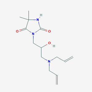 3-[3-[bis(prop-2-enyl)amino]-2-hydroxypropyl]-5,5-dimethylimidazolidine-2,4-dione