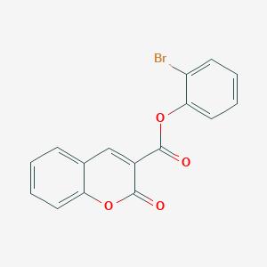 molecular formula C16H9BrO4 B4915585 2-bromophenyl 2-oxo-2H-chromene-3-carboxylate 