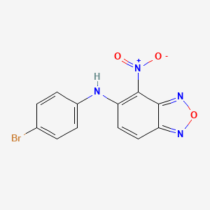 molecular formula C12H7BrN4O3 B4915597 N-(4-bromophenyl)-4-nitro-2,1,3-benzoxadiazol-5-amine 