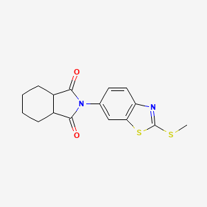 2-[2-(methylthio)-1,3-benzothiazol-6-yl]hexahydro-1H-isoindole-1,3(2H)-dione