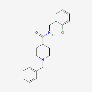 molecular formula C20H23ClN2O B4915626 1-benzyl-N-(2-chlorobenzyl)piperidine-4-carboxamide 