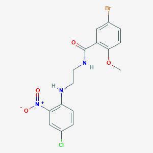 5-bromo-N-{2-[(4-chloro-2-nitrophenyl)amino]ethyl}-2-methoxybenzamide