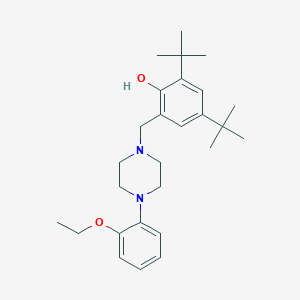 molecular formula C27H40N2O2 B4915700 2,4-di-tert-butyl-6-{[4-(2-ethoxyphenyl)-1-piperazinyl]methyl}phenol 