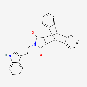 17-[2-(1H-indol-3-yl)ethyl]-17-azapentacyclo[6.6.5.02,7.09,14.015,19]nonadeca-2,4,6,9,11,13-hexaene-16,18-dione