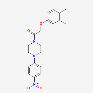 2-(3,4-Dimethylphenoxy)-1-[4-(4-nitrophenyl)piperazin-1-yl]ethanone