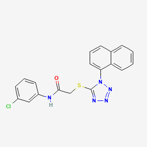 N-(3-chlorophenyl)-2-(1-naphthalen-1-yltetrazol-5-yl)sulfanylacetamide