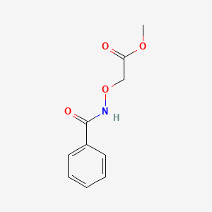 molecular formula C10H11NO4 B4915800 methyl [(benzoylamino)oxy]acetate 