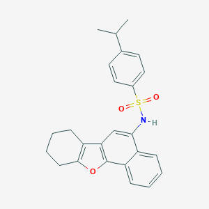 molecular formula C25H25NO3S B491584 4-isopropyl-N-(7,8,9,10-tetrahydronaphtho[1,2-b][1]benzofuran-5-yl)benzenesulfonamide CAS No. 518321-70-5