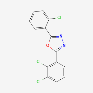 2-(2-chlorophenyl)-5-(2,3-dichlorophenyl)-1,3,4-oxadiazole