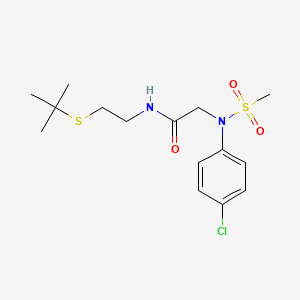 N~1~-[2-(tert-butylthio)ethyl]-N~2~-(4-chlorophenyl)-N~2~-(methylsulfonyl)glycinamide