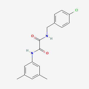 molecular formula C17H17ClN2O2 B4915869 N-[(4-chlorophenyl)methyl]-N'-(3,5-dimethylphenyl)oxamide 