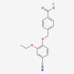 4-[(4-cyano-2-ethoxyphenoxy)methyl]benzoic acid