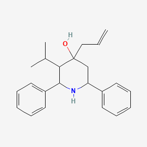 molecular formula C23H29NO B4915946 4-allyl-3-isopropyl-2,6-diphenyl-4-piperidinol 