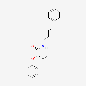 molecular formula C20H25NO2 B4915956 2-phenoxy-N-(4-phenylbutyl)butanamide 