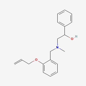 molecular formula C19H23NO2 B4915961 2-[[2-(allyloxy)benzyl](methyl)amino]-1-phenylethanol 