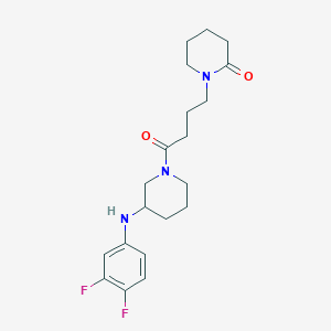 1-(4-{3-[(3,4-difluorophenyl)amino]-1-piperidinyl}-4-oxobutyl)-2-piperidinone