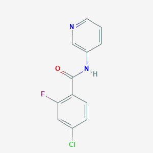 molecular formula C12H8ClFN2O B4916027 4-chloro-2-fluoro-N-3-pyridinylbenzamide 