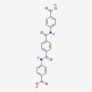 molecular formula C22H16N2O6 B4916083 4-[[4-[(4-Carboxyphenyl)carbamoyl]benzoyl]amino]benzoic acid CAS No. 70142-79-9