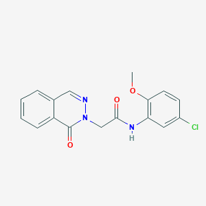 molecular formula C17H14ClN3O3 B4916105 N-(5-chloro-2-methoxyphenyl)-2-(1-oxo-2(1H)-phthalazinyl)acetamide 