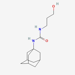 molecular formula C14H24N2O2 B4916111 N-1-adamantyl-N'-(3-hydroxypropyl)urea 