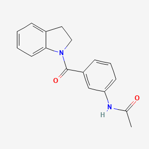 molecular formula C17H16N2O2 B4916135 N-[3-(2,3-dihydro-1H-indol-1-ylcarbonyl)phenyl]acetamide 