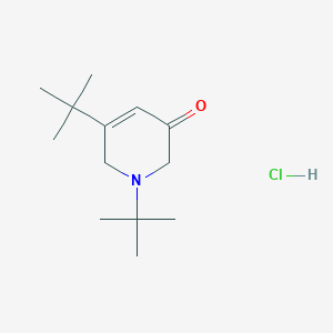 molecular formula C13H24ClNO B4916153 1,5-ditert-butyl-2,6-dihydropyridin-3-one;hydrochloride 