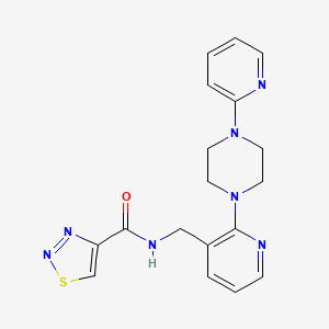 molecular formula C18H19N7OS B4916161 N-({2-[4-(2-pyridinyl)-1-piperazinyl]-3-pyridinyl}methyl)-1,2,3-thiadiazole-4-carboxamide 