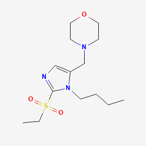 4-{[1-butyl-2-(ethylsulfonyl)-1H-imidazol-5-yl]methyl}morpholine