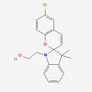 molecular formula C20H20BrNO2 B4916182 2-(6-bromo-3',3'-dimethylspiro[chromene-2,2'-indol]-1'(3'H)-yl)ethanol 