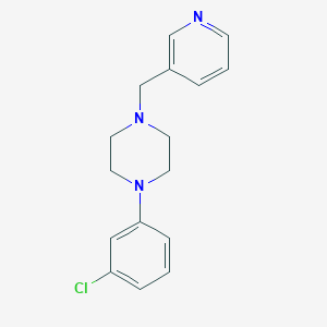 1-(3-chlorophenyl)-4-(pyridin-3-ylmethyl)piperazine