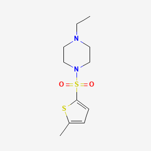 molecular formula C11H18N2O2S2 B4916224 1-Ethyl-4-(5-methylthiophen-2-yl)sulfonylpiperazine 