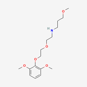 N-[2-[2-(2,6-dimethoxyphenoxy)ethoxy]ethyl]-3-methoxypropan-1-amine