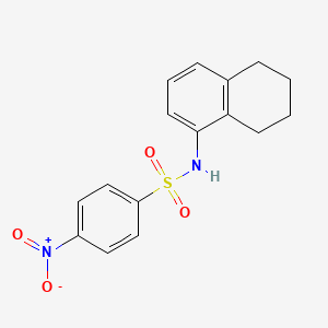 4-nitro-N-(5,6,7,8-tetrahydronaphthalen-1-yl)benzenesulfonamide