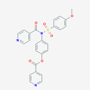 4-{Isonicotinoyl[(4-methoxyphenyl)sulfonyl]amino}phenyl isonicotinate