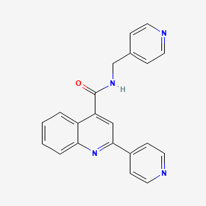 2-(pyridin-4-yl)-N-(pyridin-4-ylmethyl)quinoline-4-carboxamide