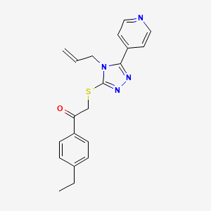 2-{[4-allyl-5-(4-pyridinyl)-4H-1,2,4-triazol-3-yl]thio}-1-(4-ethylphenyl)ethanone