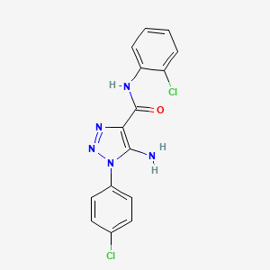 5-amino-N-(2-chlorophenyl)-1-(4-chlorophenyl)-1H-1,2,3-triazole-4-carboxamide