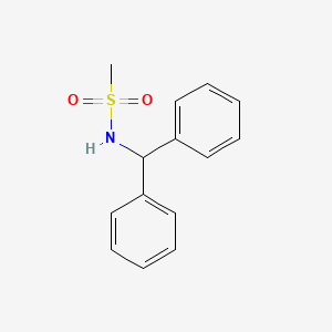 molecular formula C14H15NO2S B4916328 N-(diphenylmethyl)methanesulfonamide CAS No. 5408-20-8